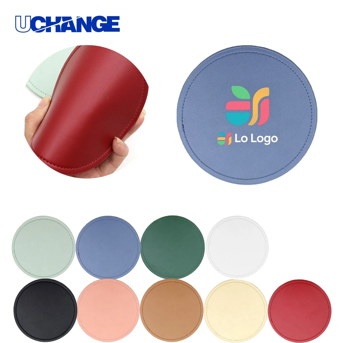 Leather Drink Coaster Mat for Executives 1
