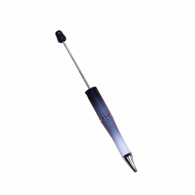 Plastic Metal Creative Ballpoint Pen For Do It Yourself Bead Attachment