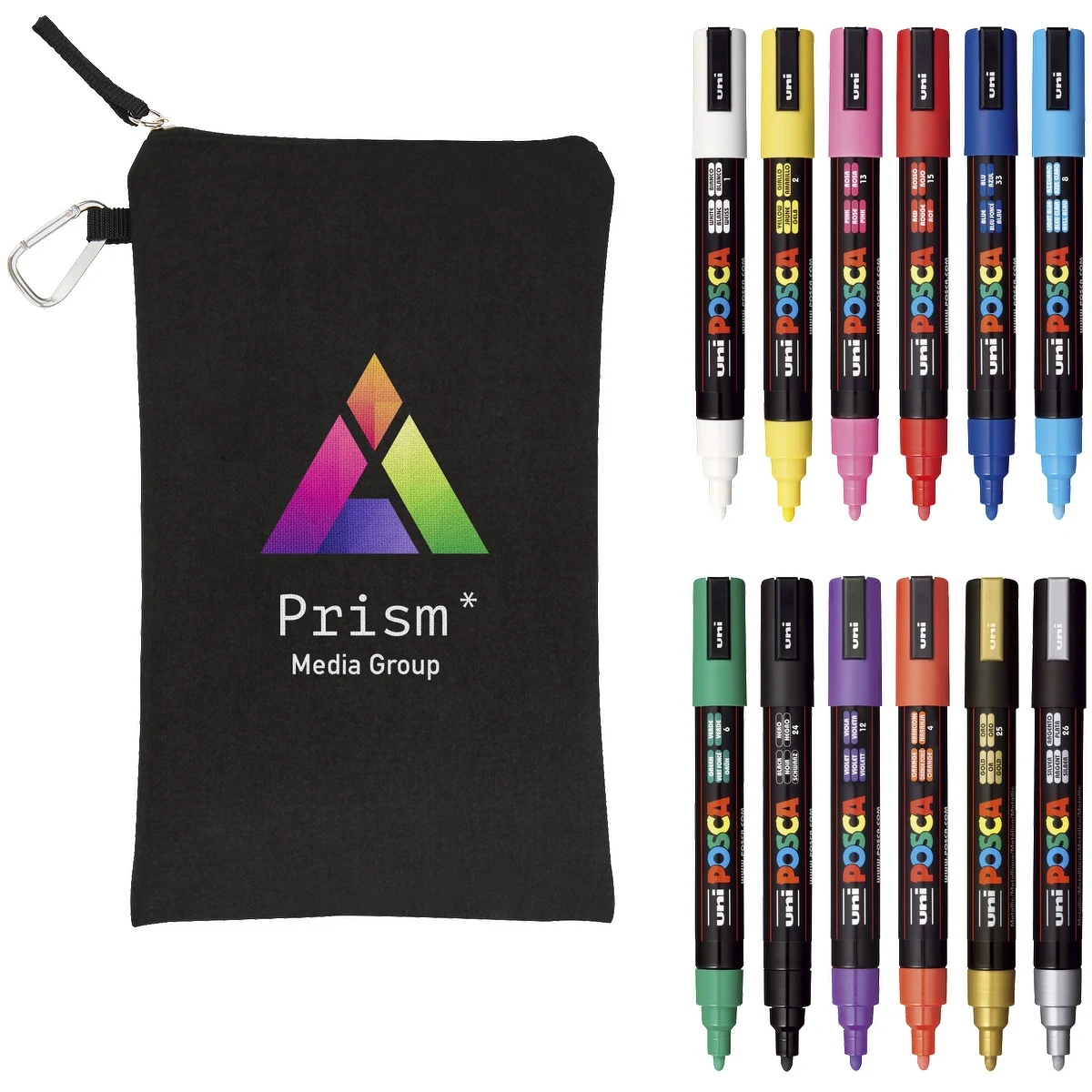 POSCA 12 Piece Basic Marker Set with Bag 1