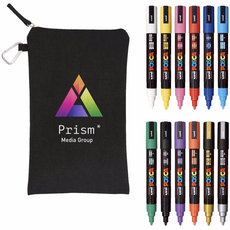 POSCA 12 Piece Basic Marker Set with Bag