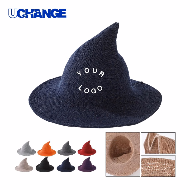 Portable Witch Hat Headwear with UV Protection for Outdoor Use