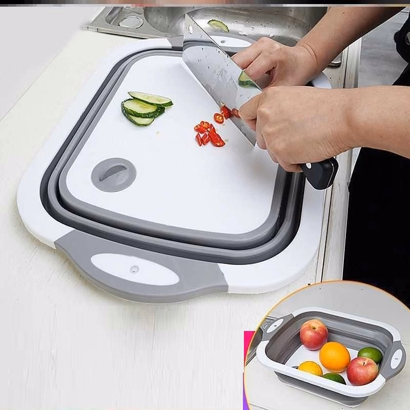 Multifunctional Washing Basket Foldable Cutting Board