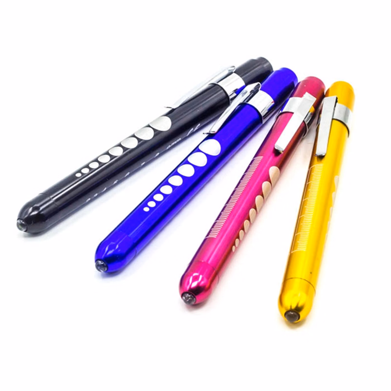 Medical LED Pen Light With Pupil Gauge MOQ 20PCS