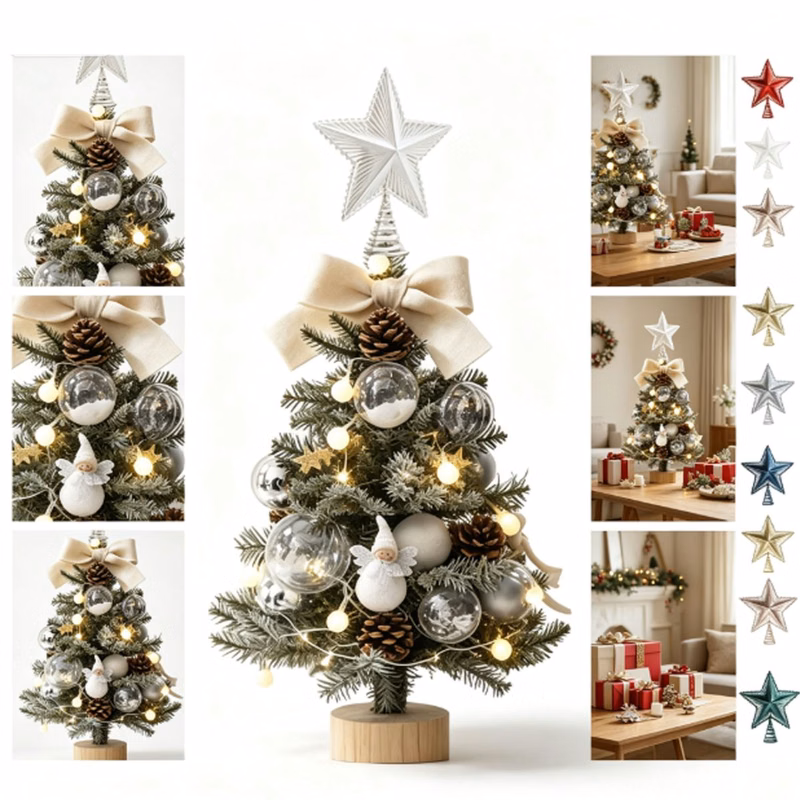Multi-Colored Tree Top Decoration
