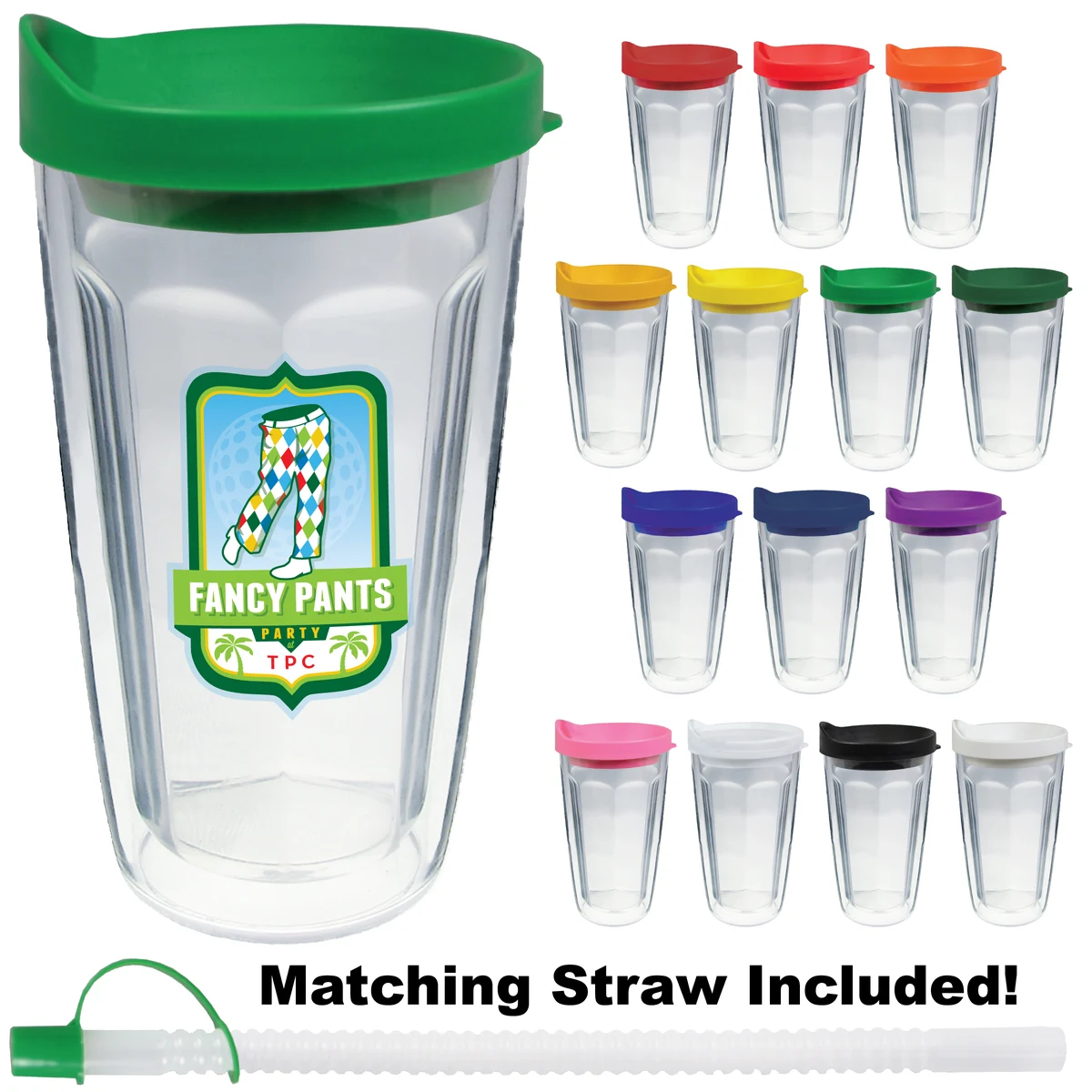 16oz Thermal Dual Walled Travel Tumbler - Custom Decal 1