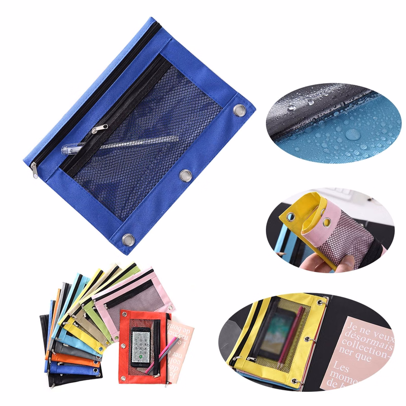 Oxford Double Zipper File Bag