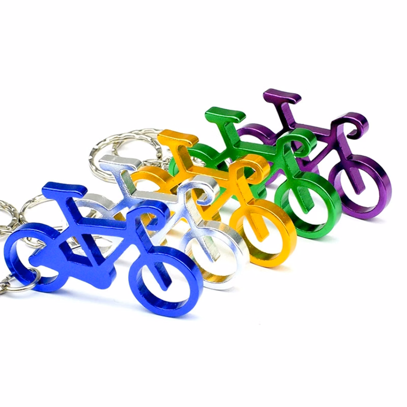 Bicycle Bike Aluminum Bottle Opener Keychain