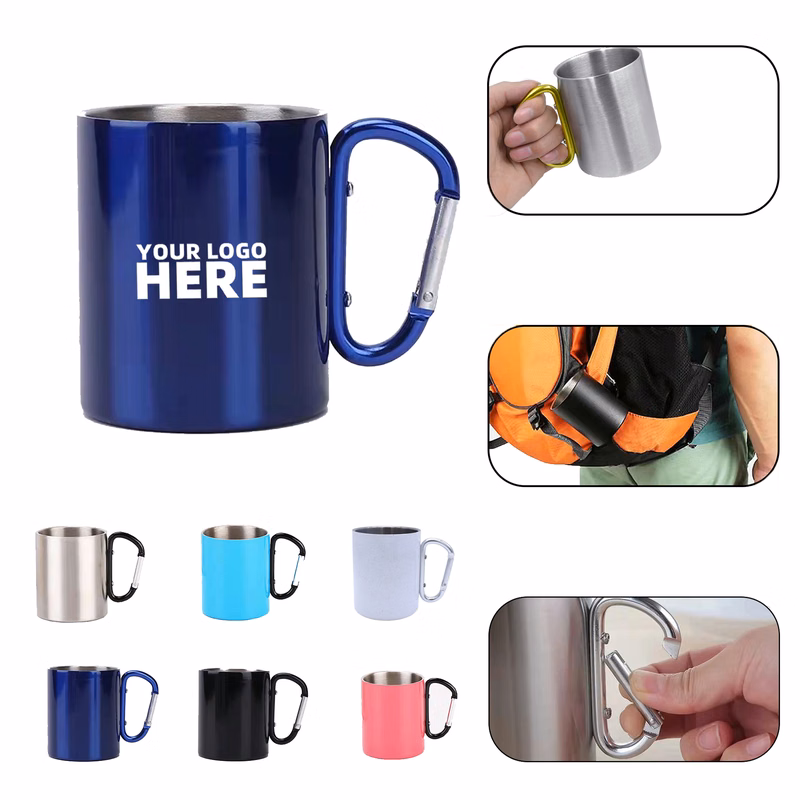 11 OZ Carabiner Mug Stainless Steel Cup