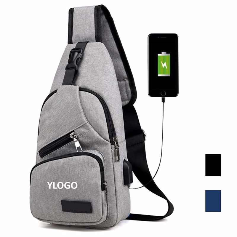 Anti-Theft Chest Bag With USB and Headphone Port