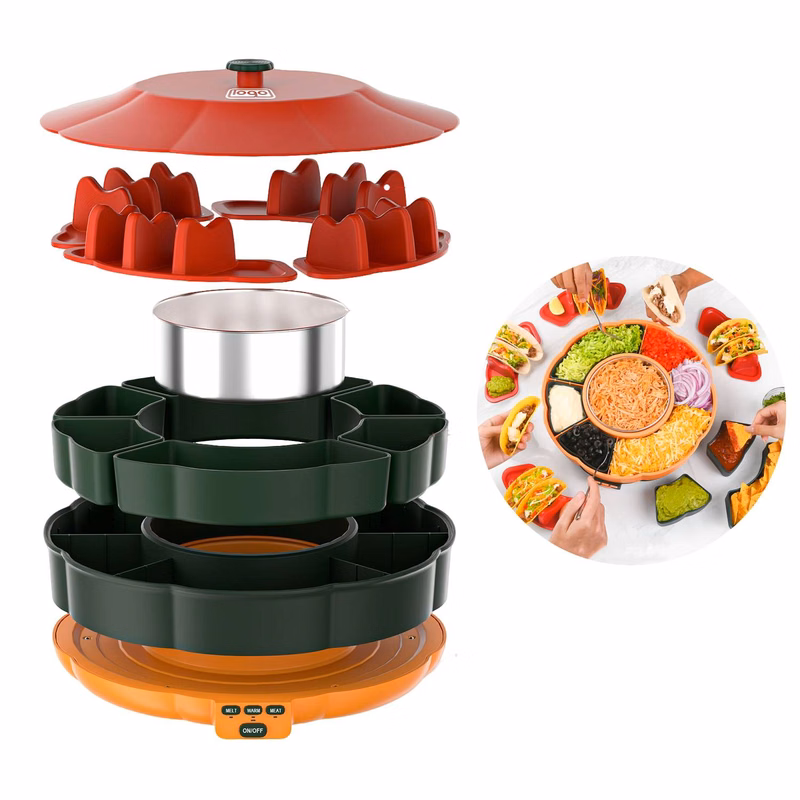 2-in-1 Electric Taco Chocolate Melting Pot