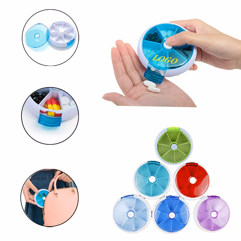 Round Weekly Pill Box