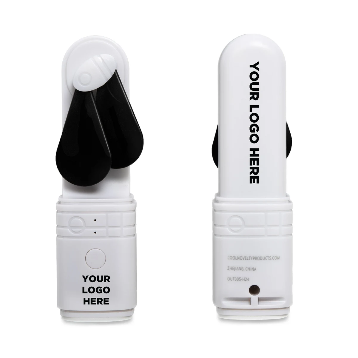 White/Black Rechargeable Fan 1