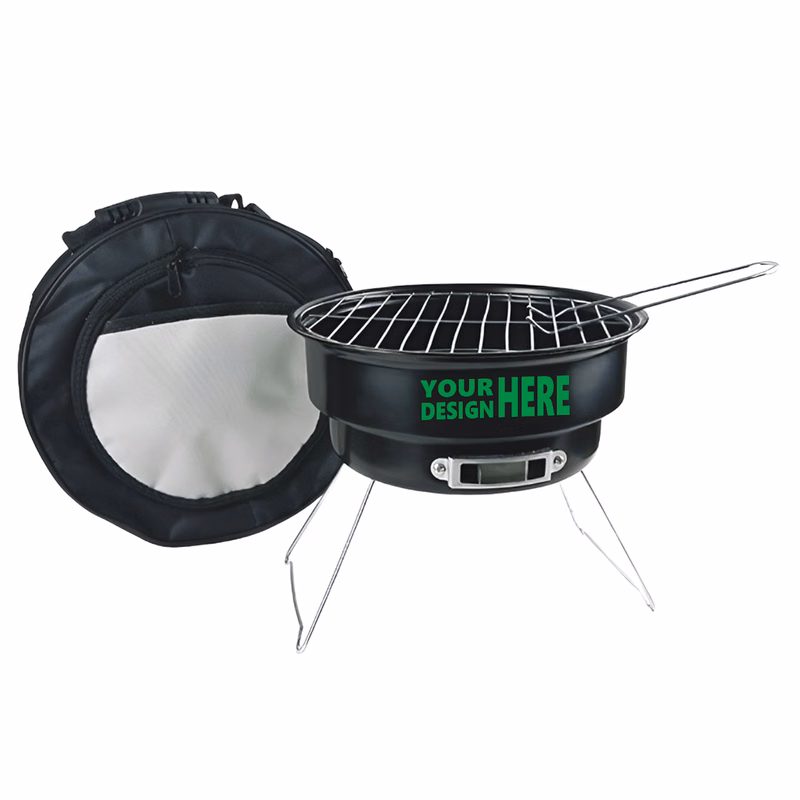 MOQ50 Custom Portable Mini BBQ Grill With Folding Design
