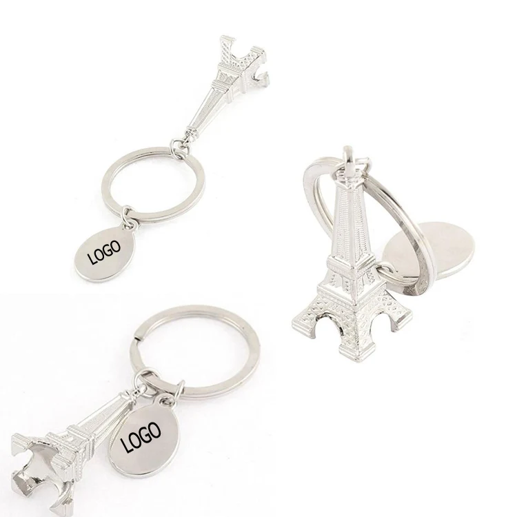 Eiffel Tower Metal Keychain 1
