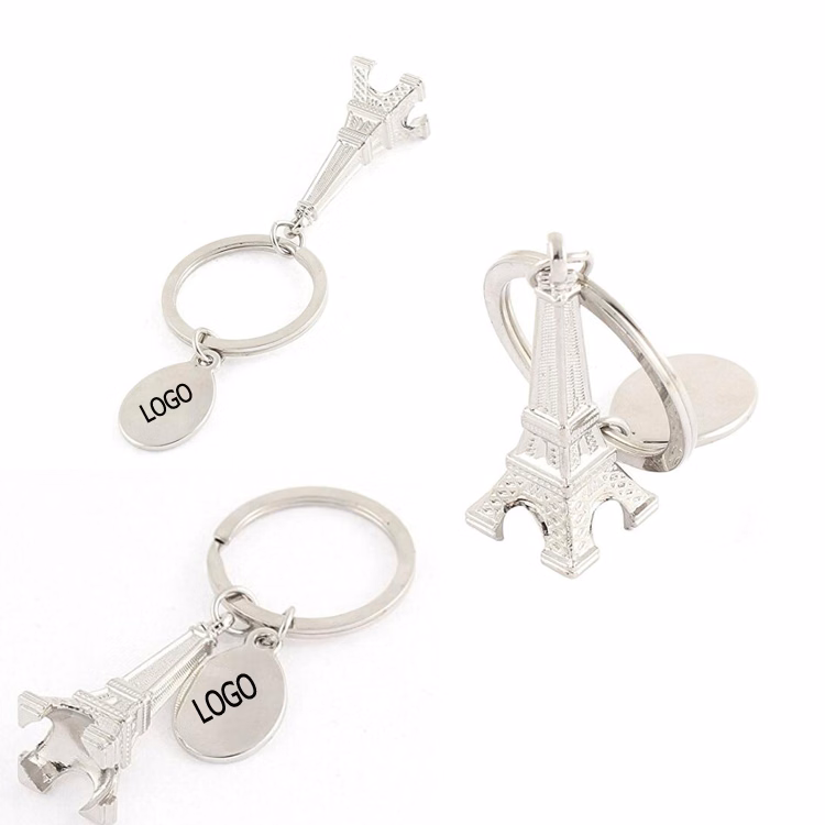 Eiffel Tower Metal Keychain
