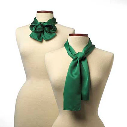 Kelly Green Silk Scarf - 8"x45" 1
