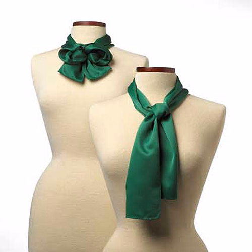 Kelly Green Silk Scarf - 8"x45"