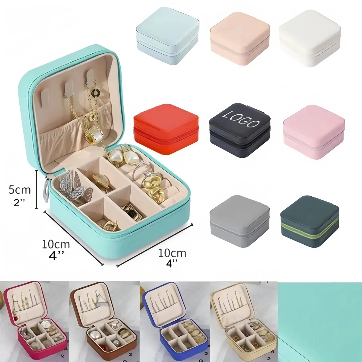 Pu Leather Small Jewelry Box Organizer 1
