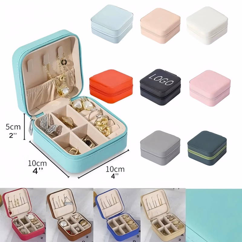 Pu Leather Small Jewelry Box Organizer