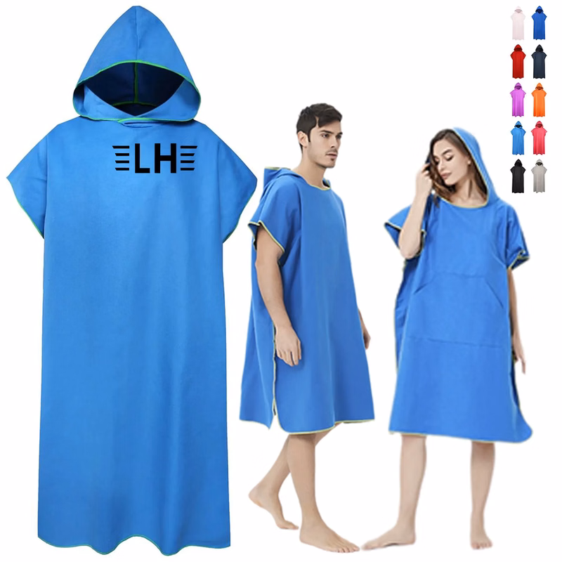 Microfiber Hooded Beach Robe
