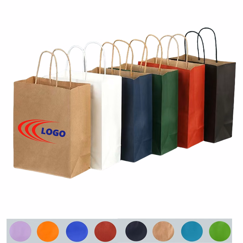 Coloured Kraft Paper Tote Bag