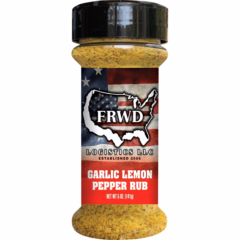 Lemon Pepper Garlic Rub (half pint plastic bottle)