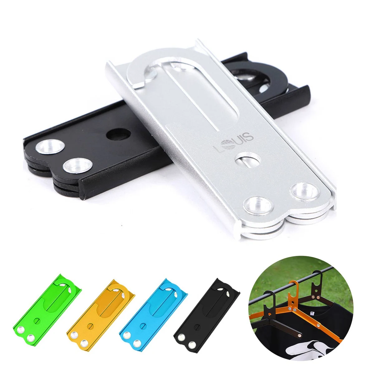 Compact Aluminum Folding Clothes Rack 1
