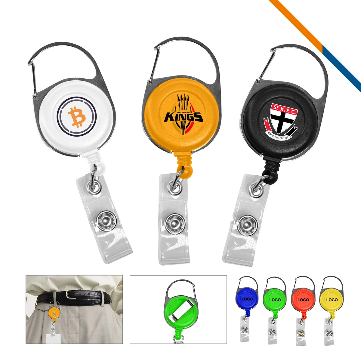 Lemo Carabiner Badge Reel 1