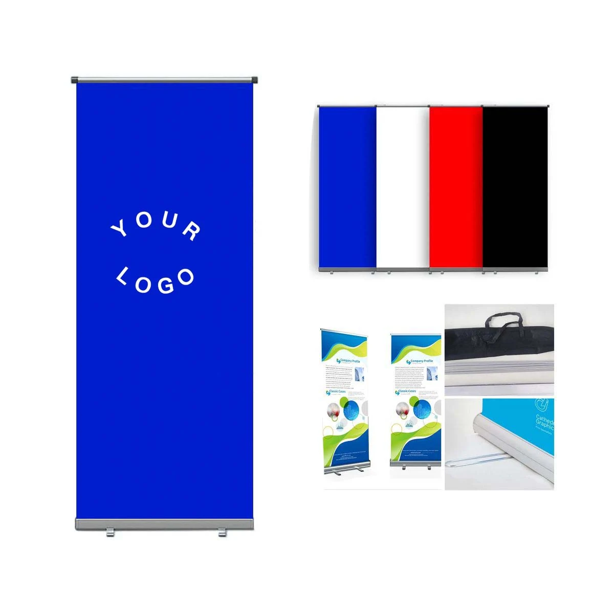 Large Retractable Display Stand with Full Color Printing 1