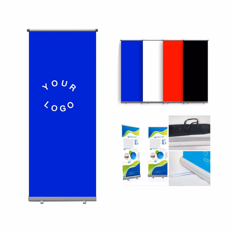 Large Retractable Display Stand with Full Color Printing