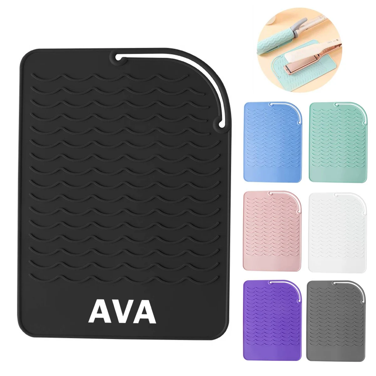 Silicone Mat Hair Straightener Iron Heat Pad 1