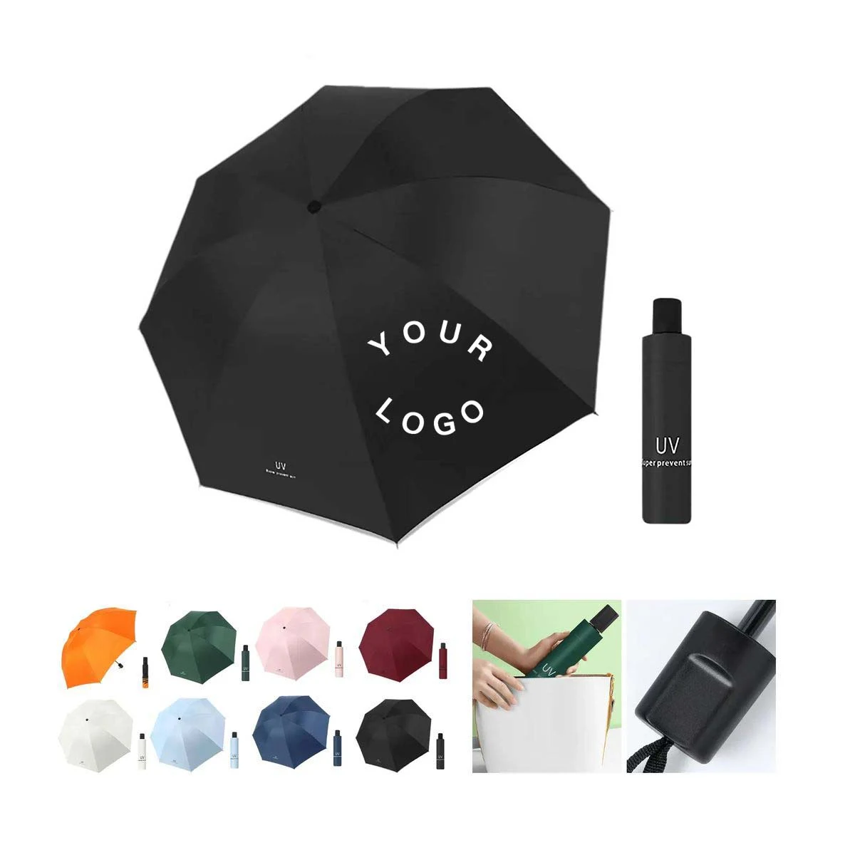 Lightweight 8 Rib Umbrella for Travel and Outdoor Use 1