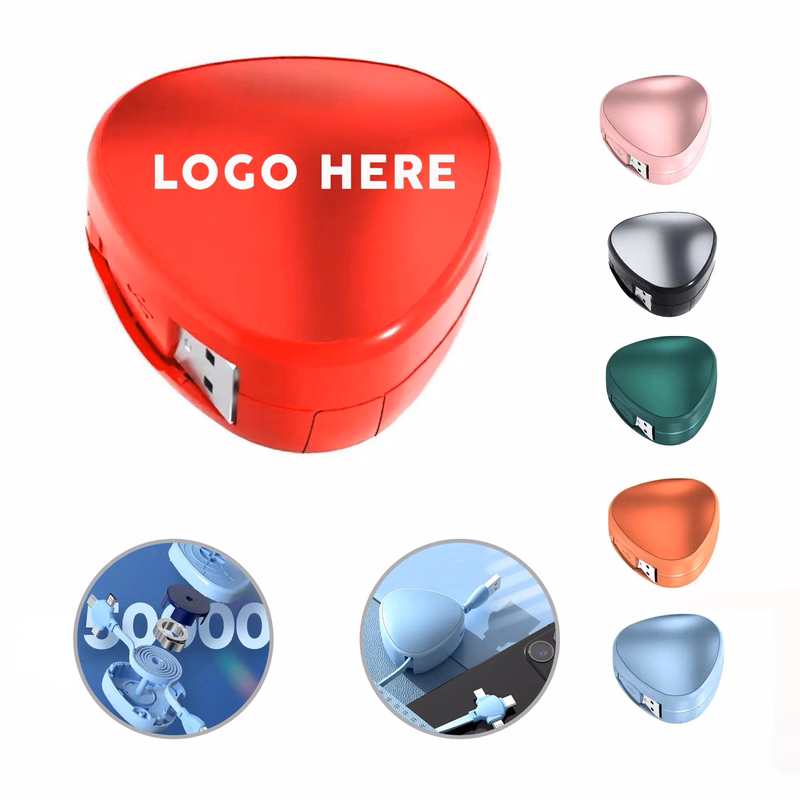 3 in 1 fast charging retractable data cable