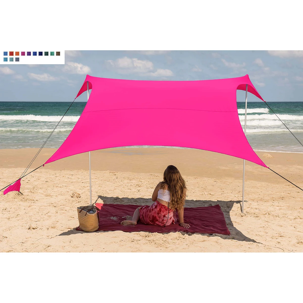 Pop Up Beach Tent Sun Shade for Camping Trips 1