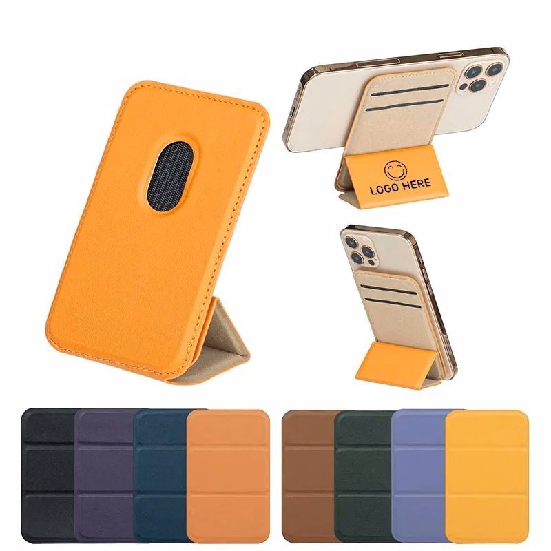 Leather Magnetic Phone Wallet With Stand