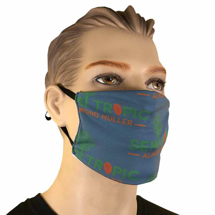 2-ply Spandex Mask (Dye Sub Logo), Adult Size