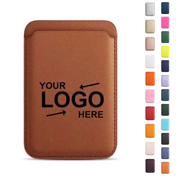 Custom PU Leather Magnetic Phone Wallet — Shock-Proof Card Pocket Promo Gift 1