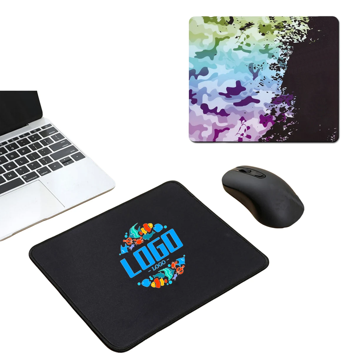 Full-Size Mouse Pad with Vibrant Colors 8.6 x 7.1 In 1