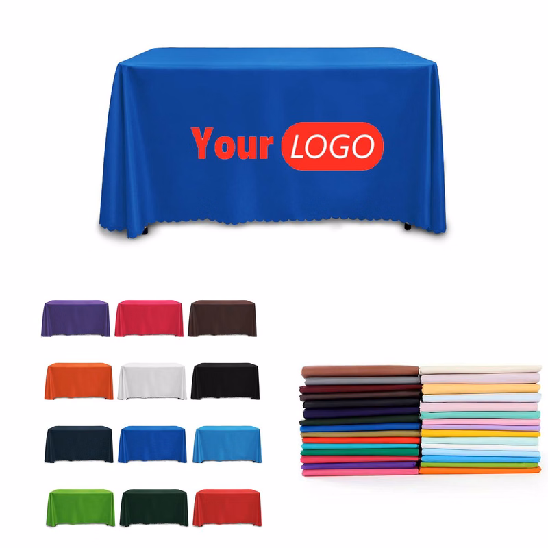 MOQ1 190gsm Full-Color 6ft Event Table Cover.