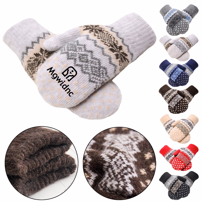 Thickened Wool Gloves with Fleece Lining