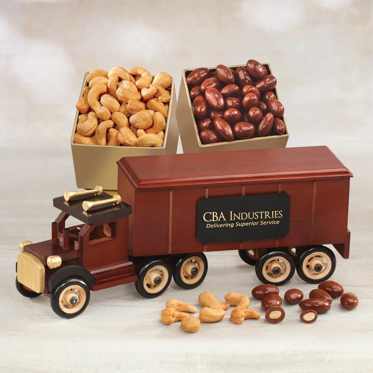 Classic Eighteen Wheeler with Fancy Cashews & Chocolate Almonds 1
