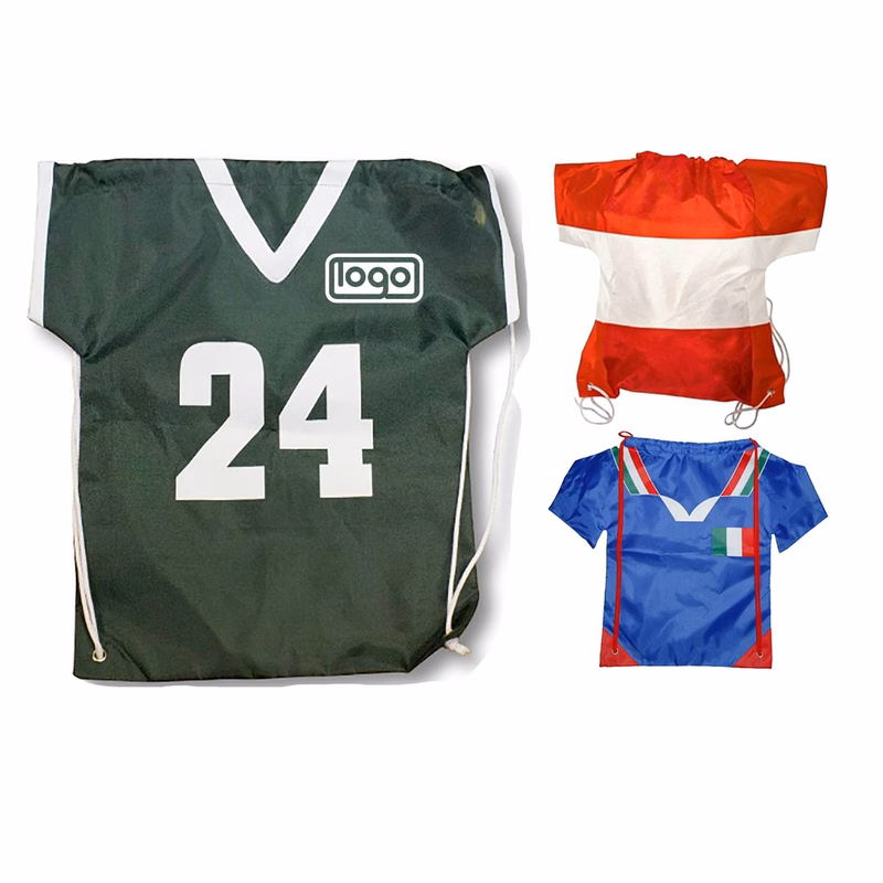 Jersey Shape Nylon Drawstring Bag