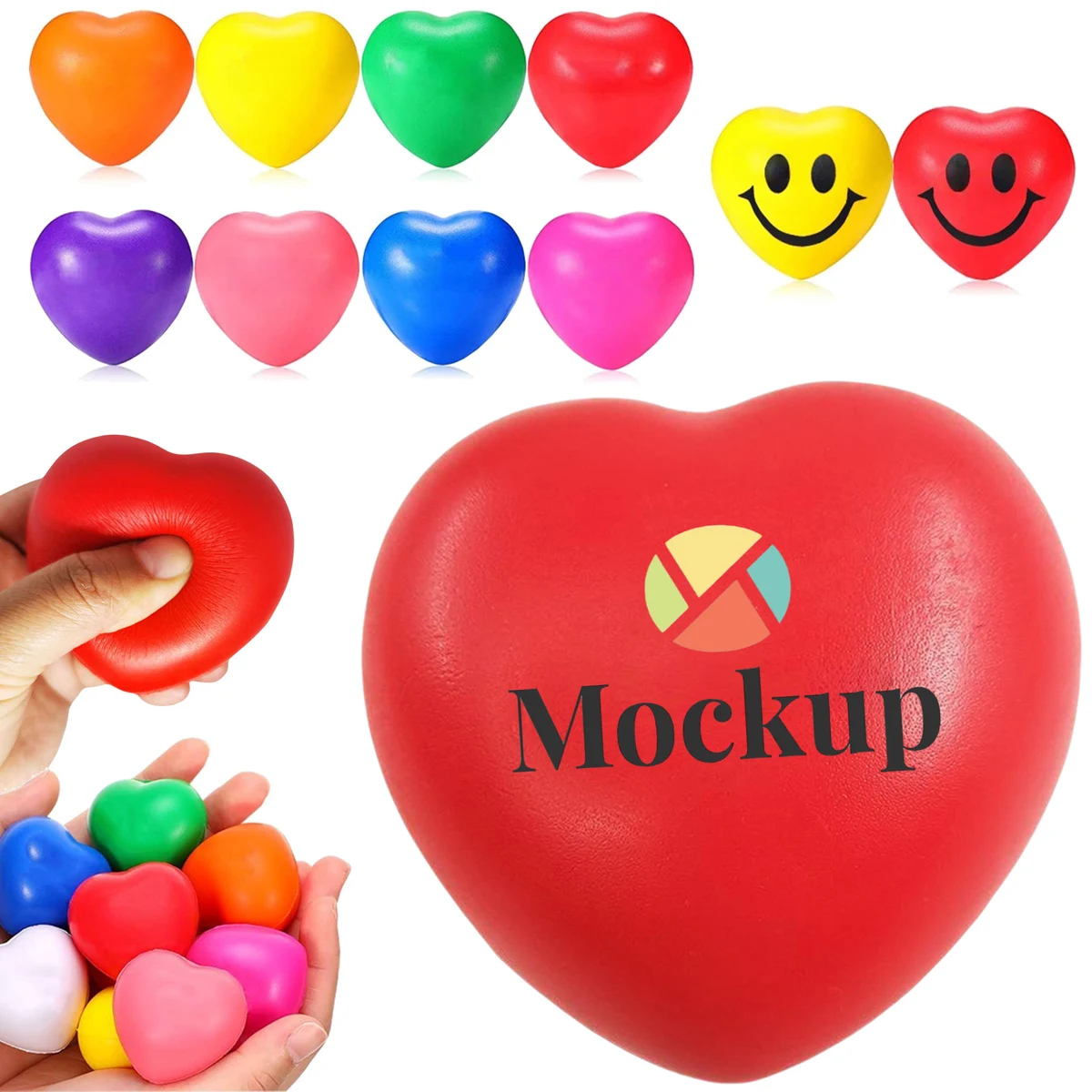 Foam Relief Heart Shaped Stress Ball 1