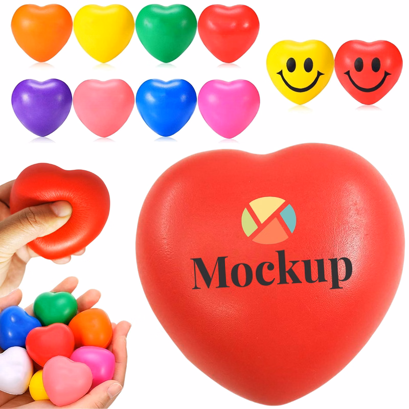 Foam Relief Heart Shaped Stress Ball