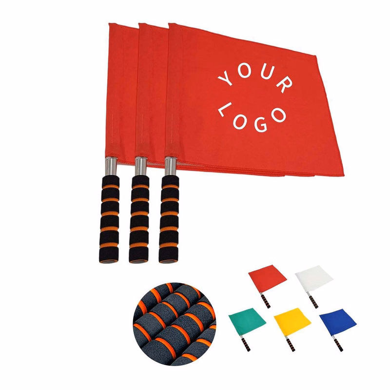 Lightweight Referee Flags with Stainless Steel Pole