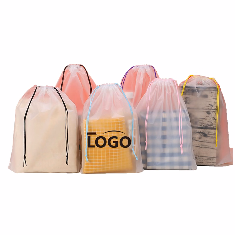 Transparent Frosted Drawstring Bag