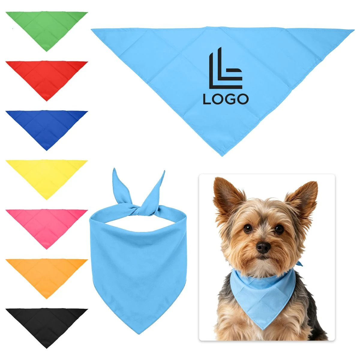 Checkered Pet Neck Bandana 1