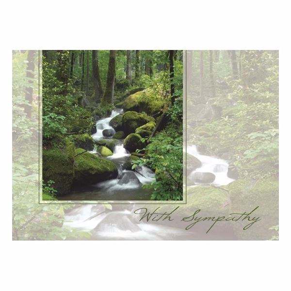 By The Stream Sympathy Cards