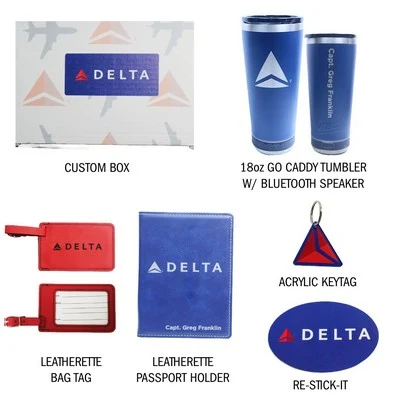 Executive Voyager Employee Appreciation Travel Kit W/ Bag Tag, Passport Holder & More 1