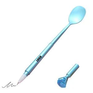 Spoon Shaped Pen With Diamond Cap 1